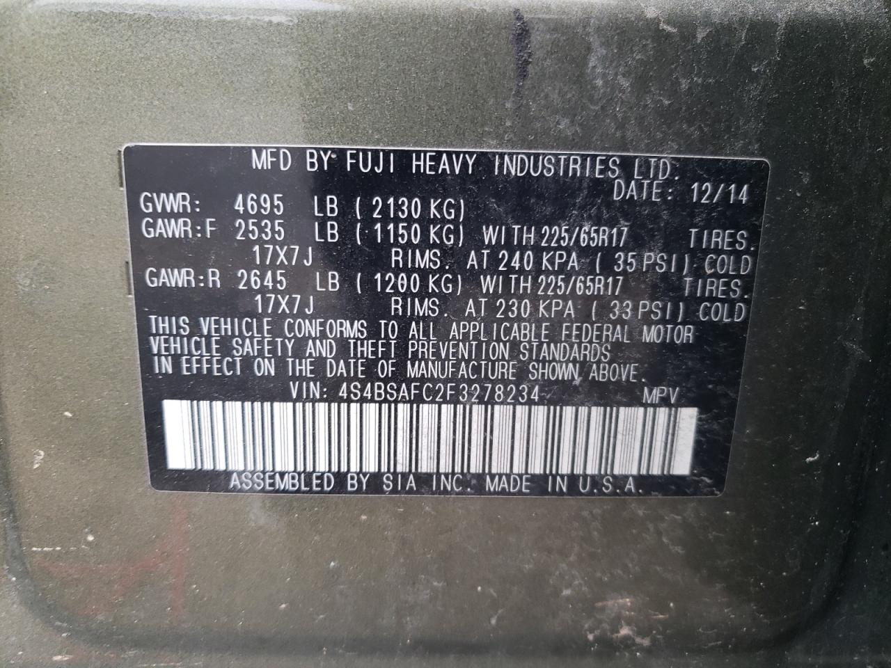 Subaru Outback 2.5i Premium Image 6