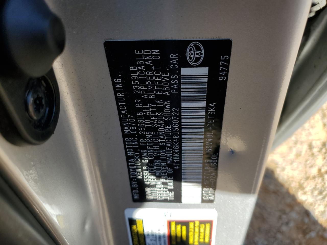 Toyota Camry Le Image 11