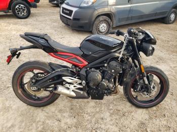  Salvage Triumph Motorcycle Street