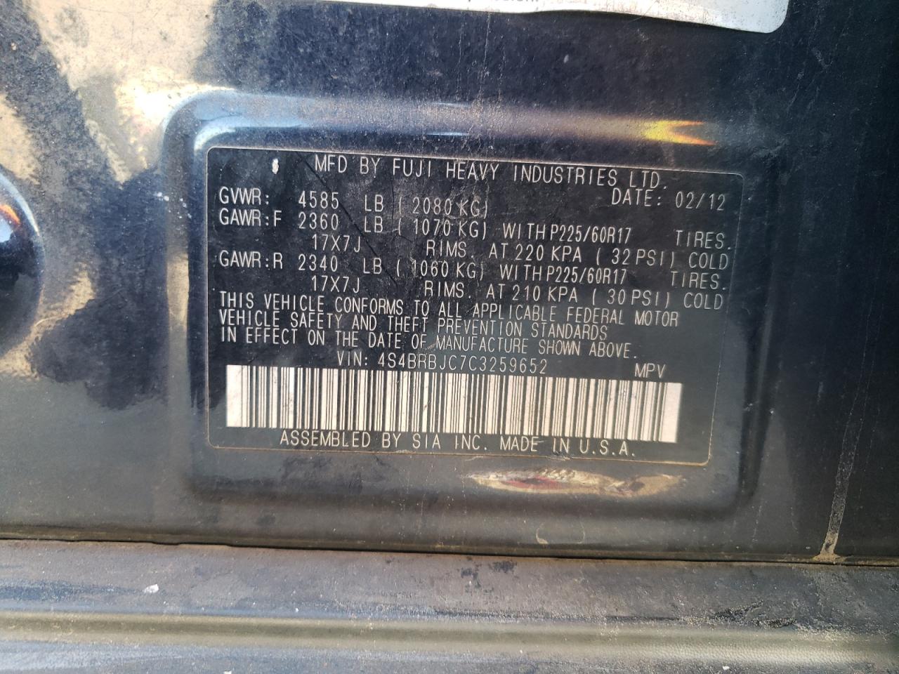 Subaru Outback 2.5i Limited Image 11