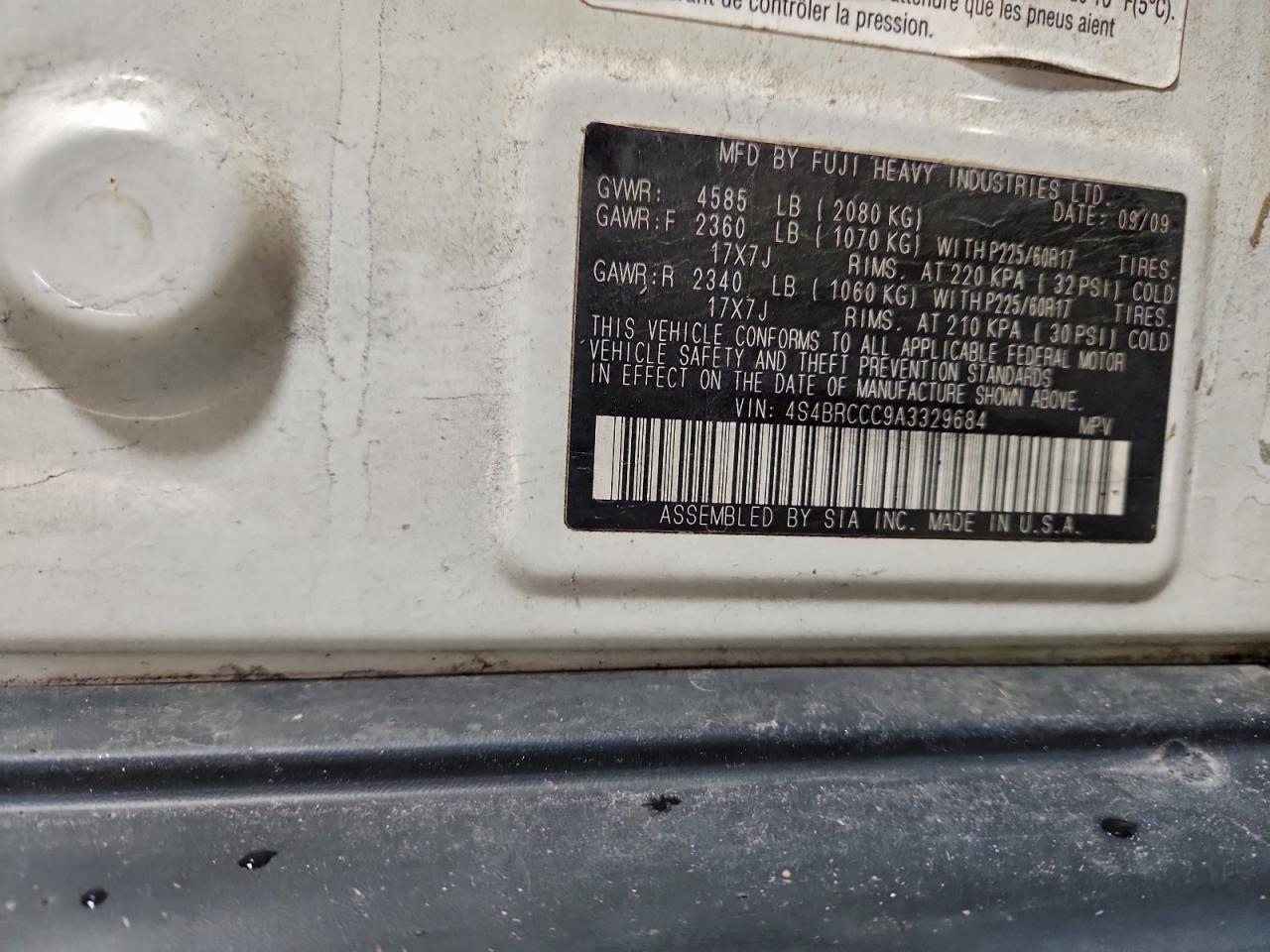 Subaru Outback 2.5i Premium Image 9