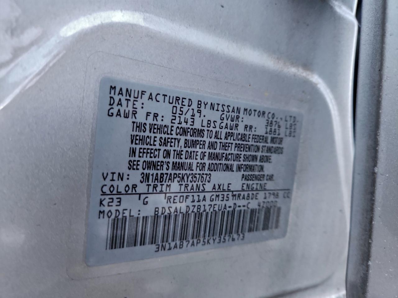 Nissan Sentra S Image 11