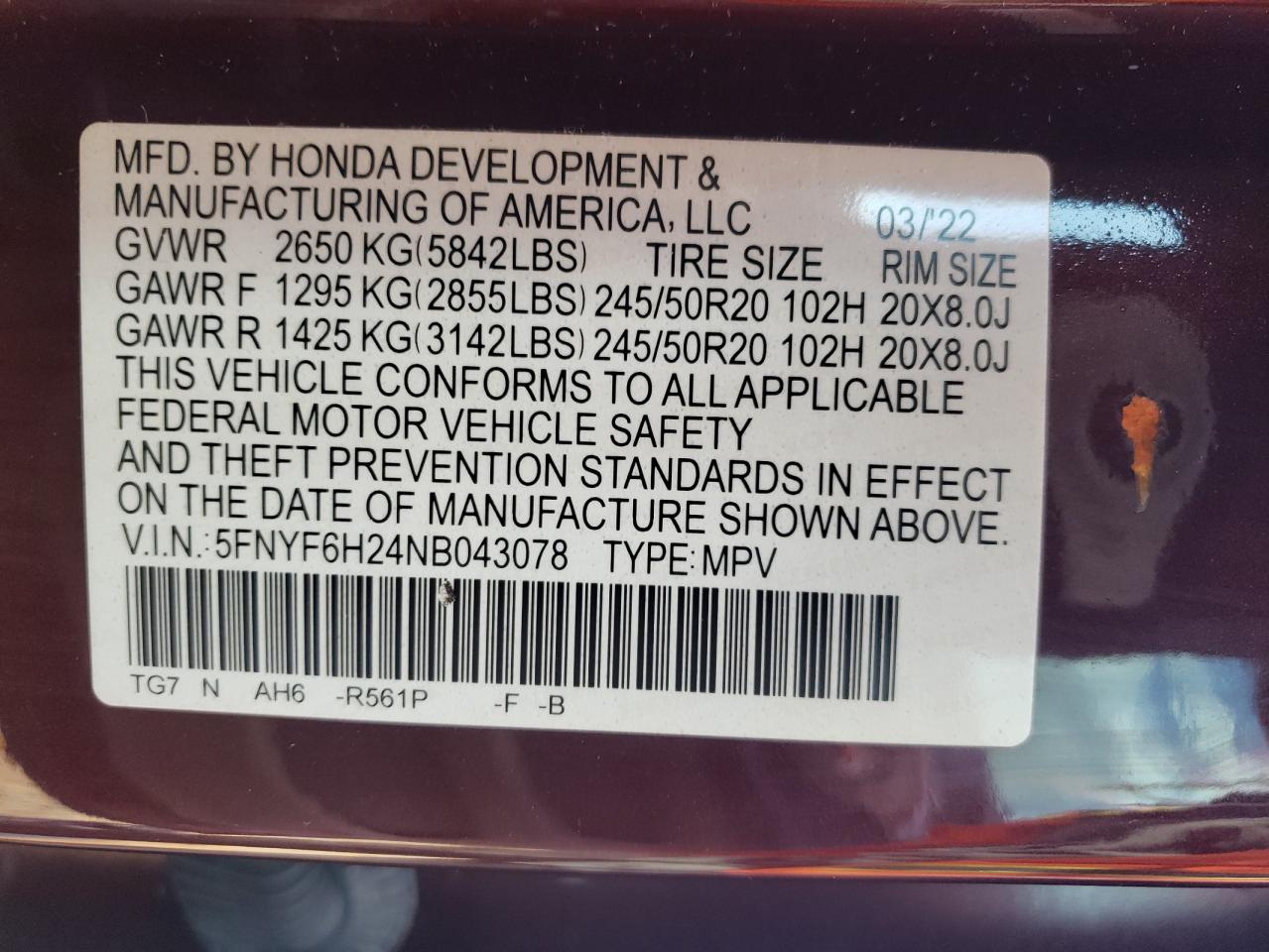 Honda Pilot Se Image 12