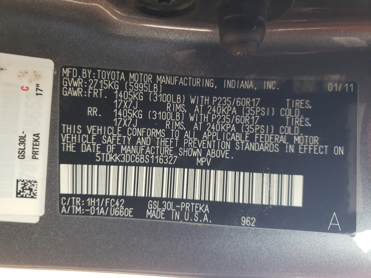 Toyota Sienna Le Image 10