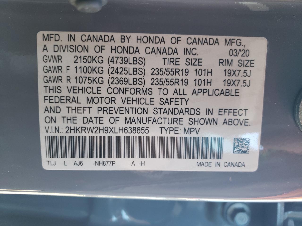 Honda Crv Touring Image 8