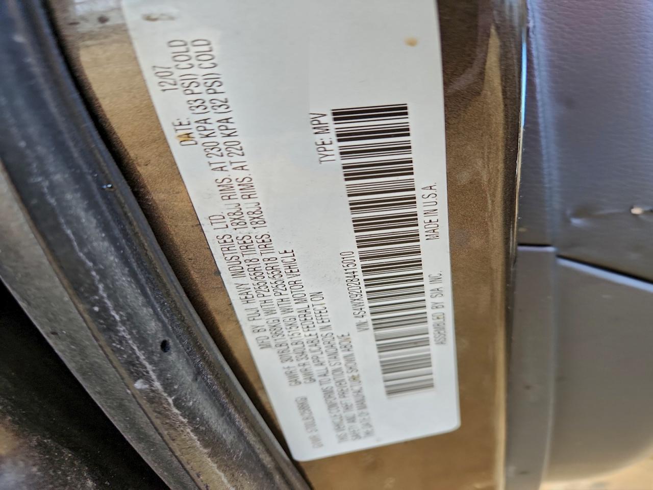 Subaru Tribeca Limited Image 12