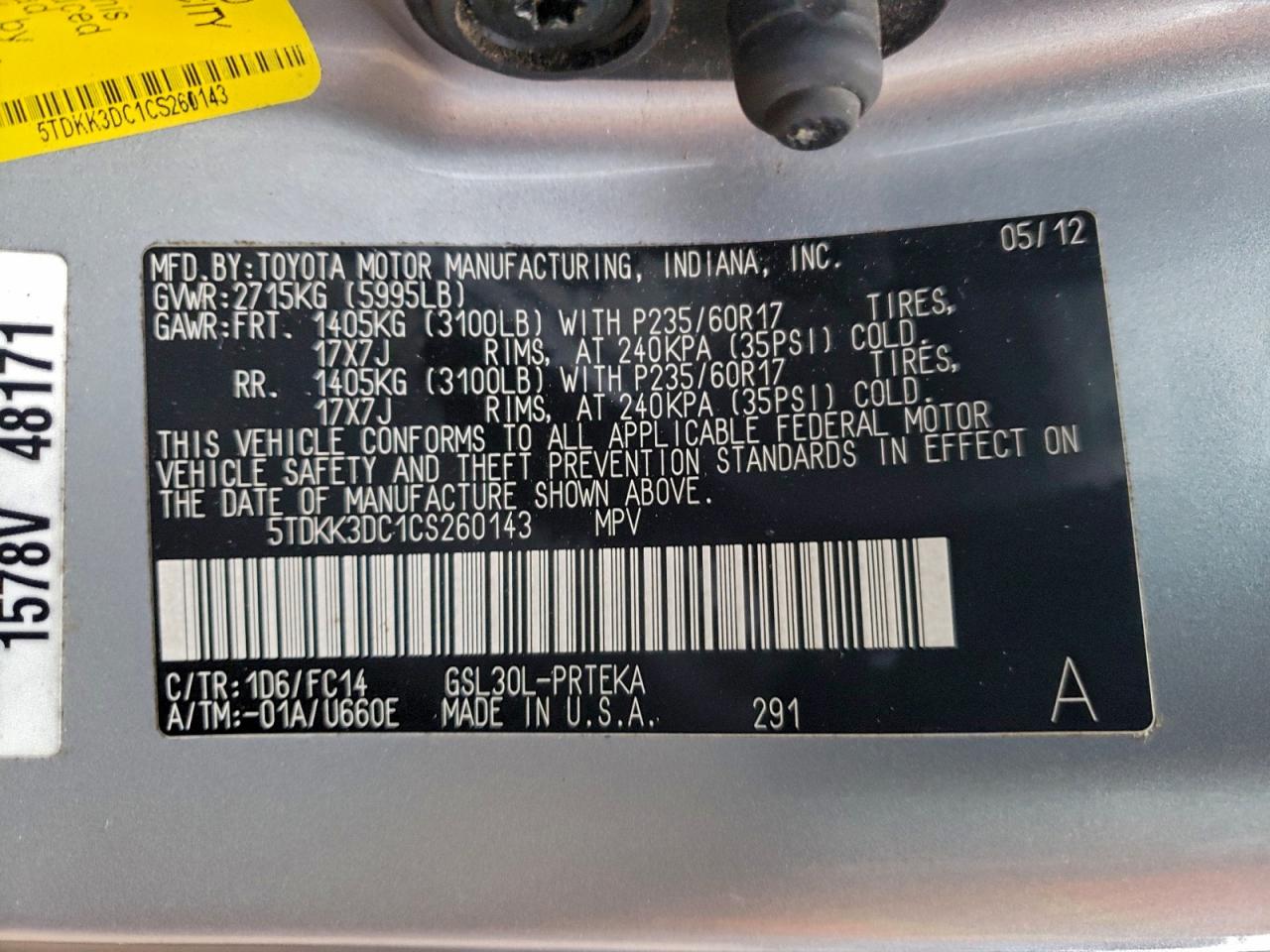 Toyota Sienna Le Image 13