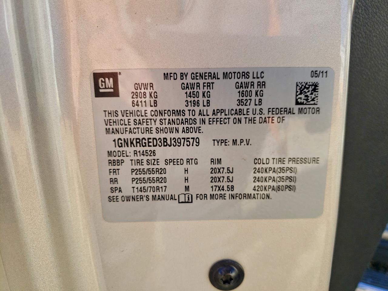 Chevrolet Traverse Lt Image 11