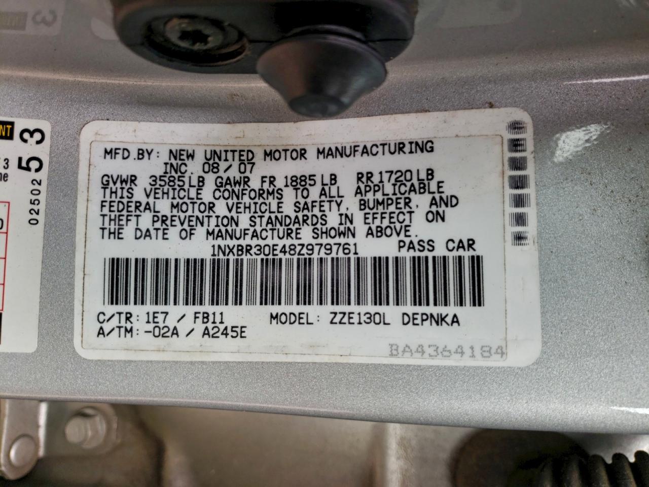 Toyota Corolla Ce Image 10