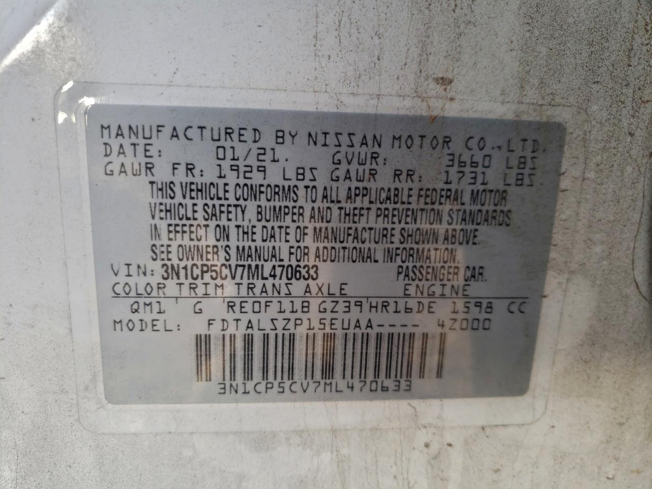 Nissan Kicks Sv Image 13