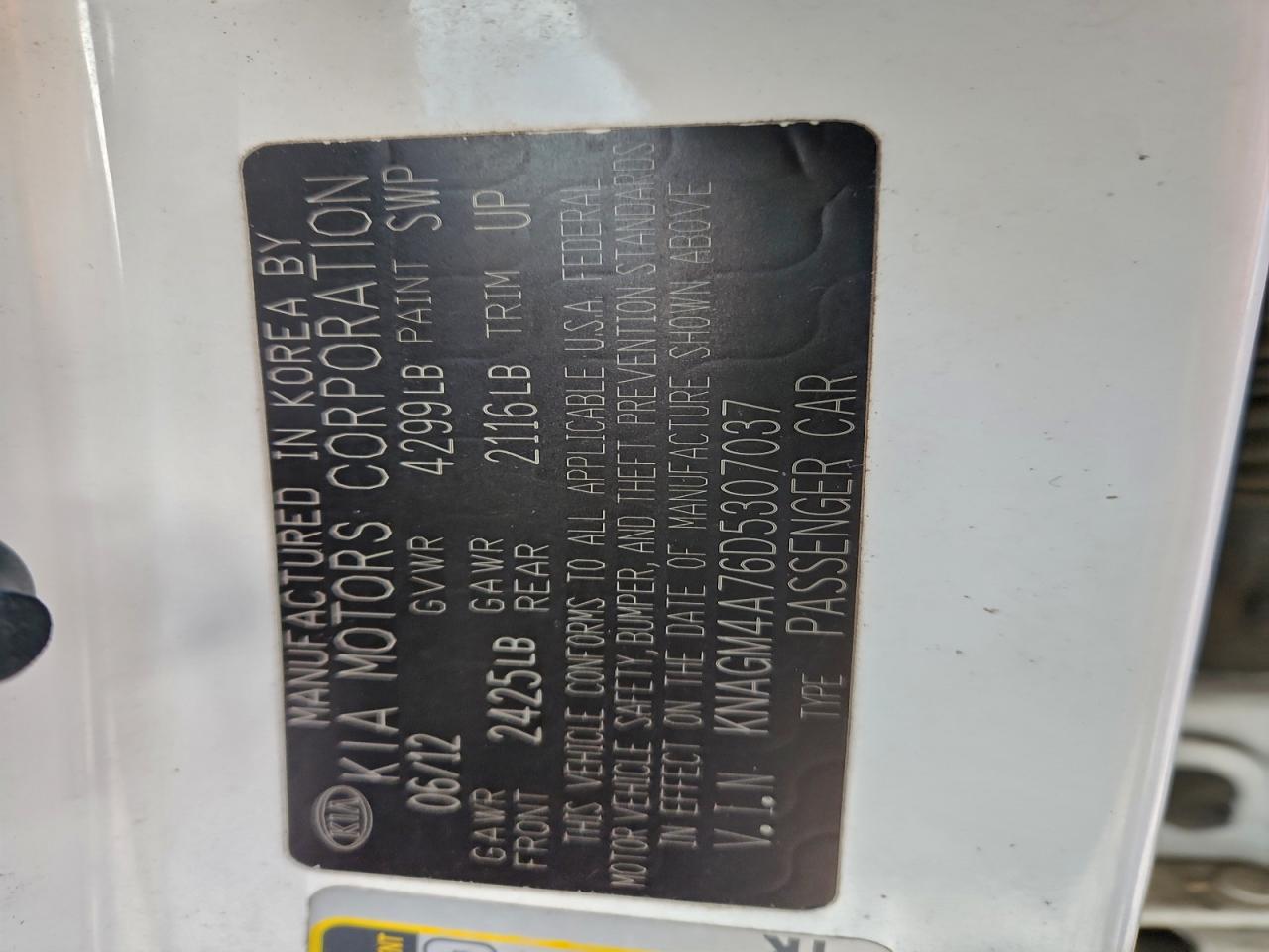 Kia Optima Lx Image 12