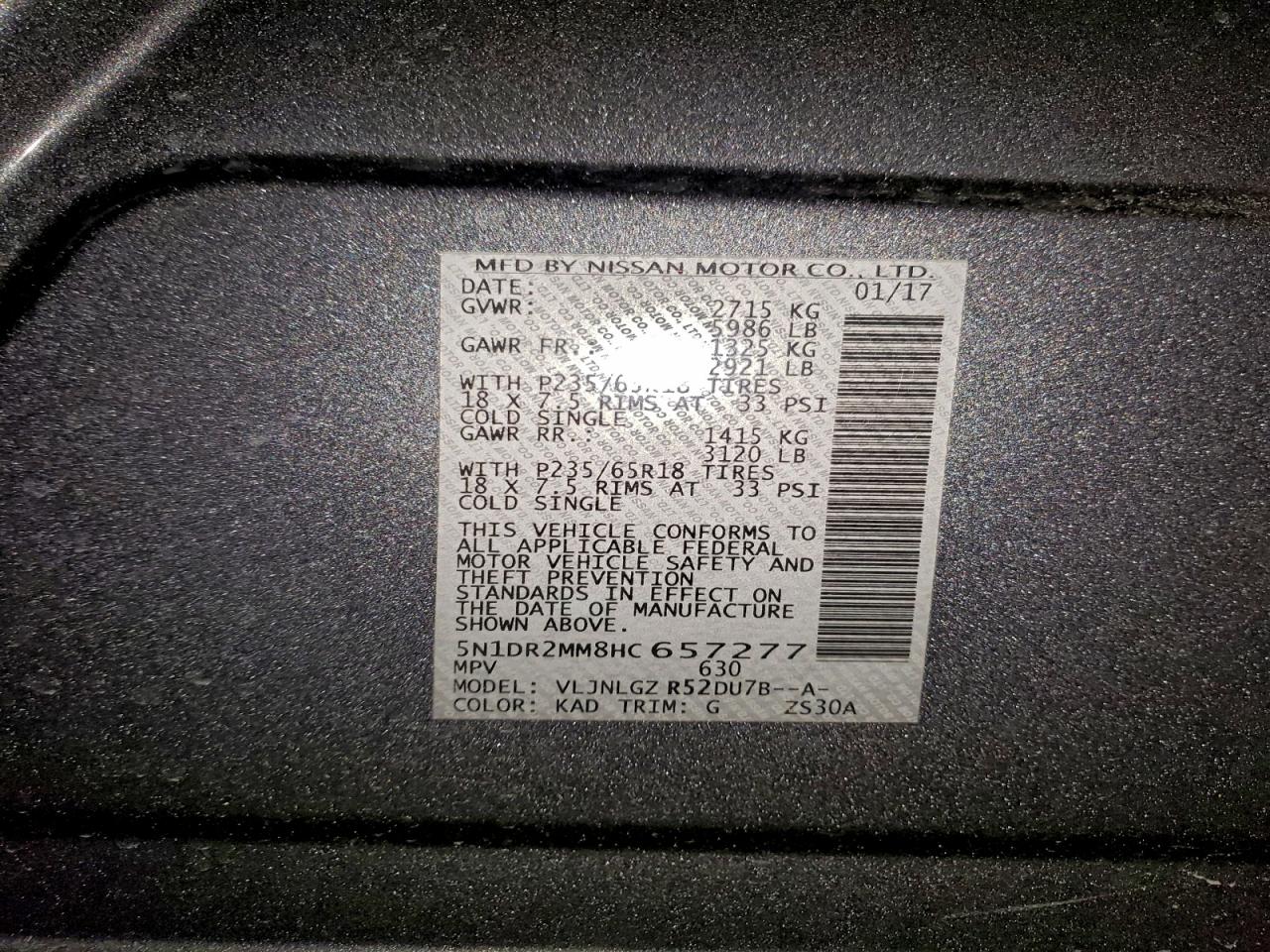 Nissan Pathfinder S Image 10